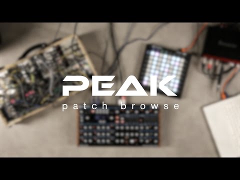 Novation // Peak - Patch Browse