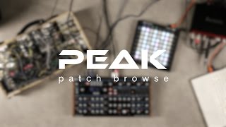 Patch Browse - Peak Tutorials // Novation