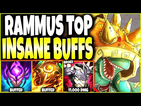 These New BUFFS Made Rammus Top an UNSTOPPABLE 1v9 MONSTER 🔥 LoL Immortal Rammus Build s12 Gameplay