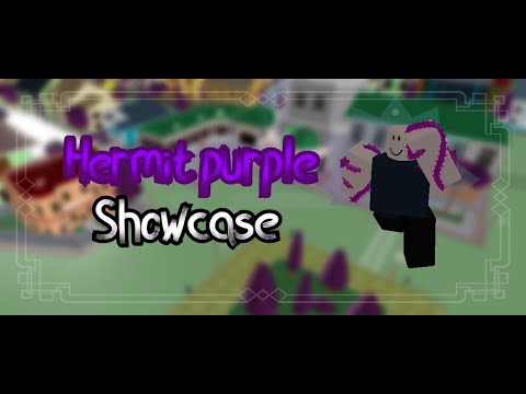 Hermit purple showcase | Project jojo | Roblox