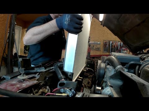 1997 Ford F-250, 7.3 Powerstroke Radiator Replacement