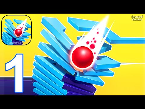 Stack Ball - Gameplay Walkthrough Part 1 Level 1-40 Stack Ball io Platform Crash - Android Gameplay