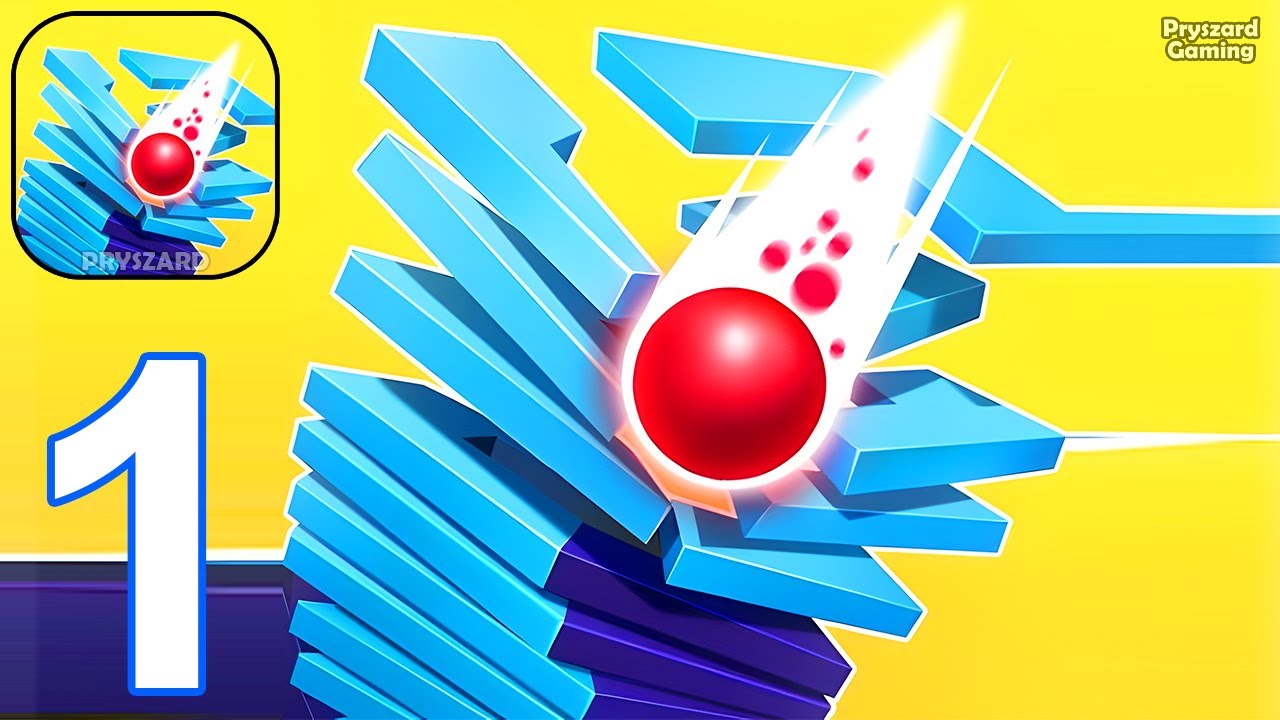 Stack Ball - Gameplay Walkthrough Part 1 Level 1-40 Stack Ball io Platform Crash - Android Gameplay