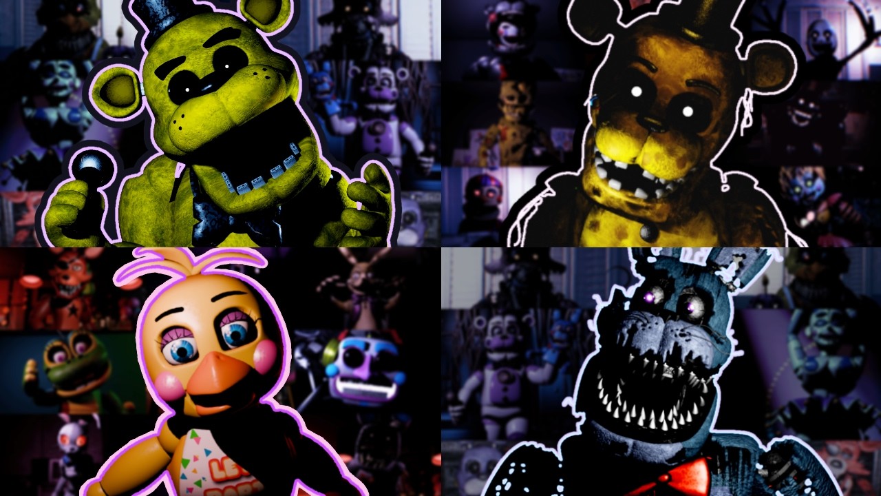 I Animated FNaF Game Over Screens | ALL GAMES