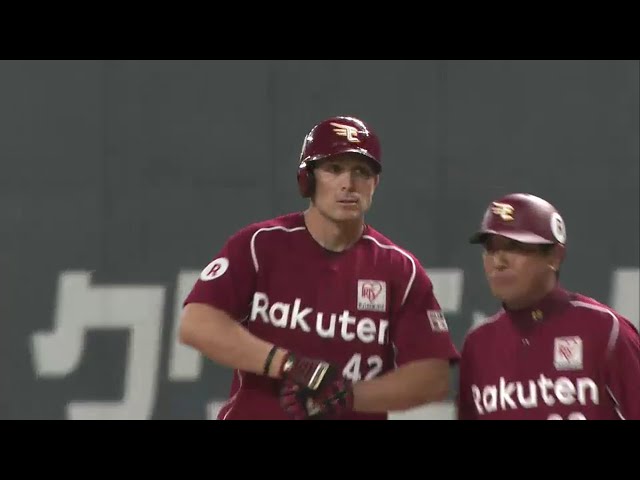 5回表 イーグルス・ボウカーが貴重なタイムリー安打を放つ!! 2014/6/27 F-E