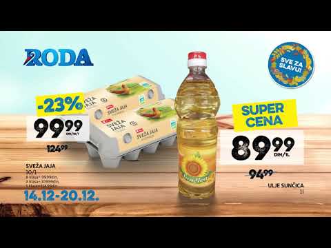 Roda I Sve za slavu 14.12 - 20.12.2018.