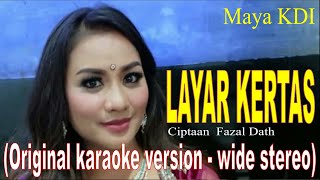 Download lagu LAYAR KERTAS - Maya KDI  - Original karaoke version   wide stereo mp3