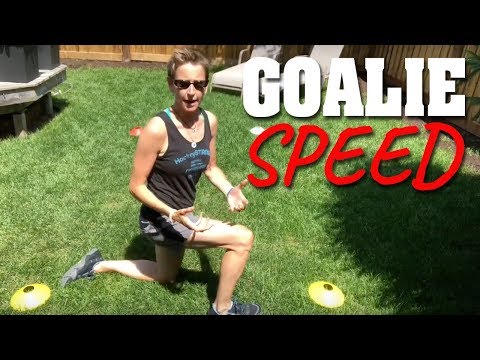 Goalie speed: Half kneeling acceleration - opening step