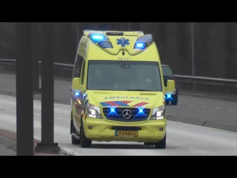 [Wail] A1, Otaris Ambulance 02-111 Leeuwarden naar het UMCG