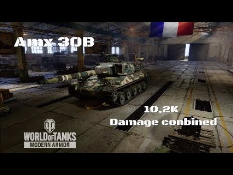 Amx 30B in Erlenberg: 10,2K damage conbined | Wot console - World of Tanks
