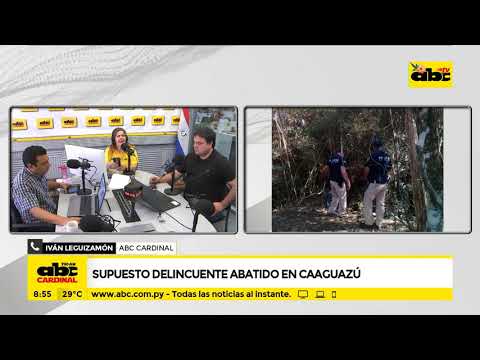 Supuesto delincuente, abatido en Caaguazú