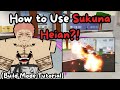 how to use sukuna heian in jujutsu shenanigans