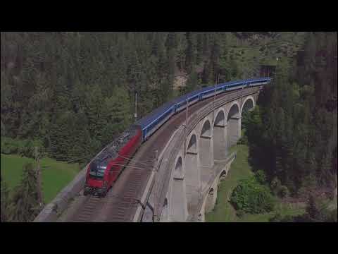 4K / UNESCO Weltkulturerbe Semmeringbahn / Niederösterreich / Austria