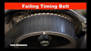 Bad Aged Failing Timing Belt, 4Runner w 271,000 miles