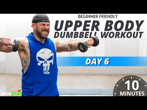 10 Minute No Repeat Upper Body Dumbbell Workout (Kickstart challenge Day 6)