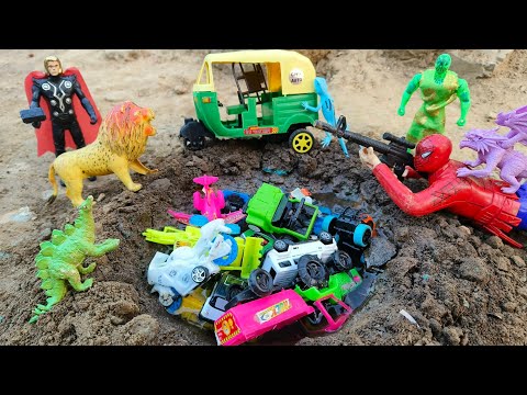 Spiderman Ne सैतानराज को उड़ा डाला / Khilona Wala Cartoon Videos / Gadi Wala Cartoon Video 