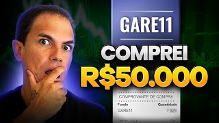 I BOUGHT R$ 50,000 IN GARE11 (EVEN WITH THIS RISK)