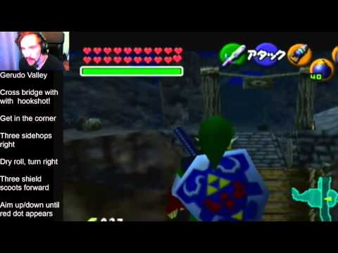 Cross Gerudo Bridge with ONLY hookshot!