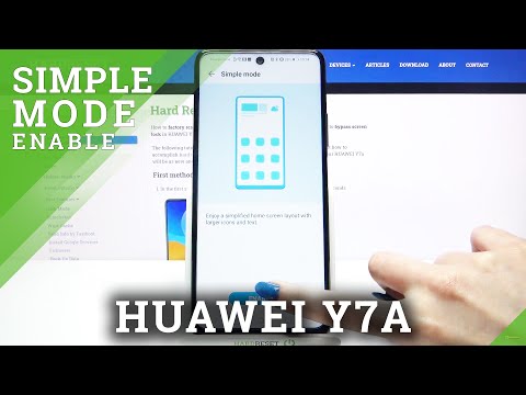 How to Use HUAWEI Y7A in Easy Mode – Turn On Easy Mode