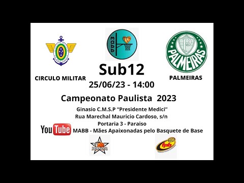 FPB - 25/06/23 - Sub12 - Campeonato Paulista 2023 - Circulo Militar x Palmeiras