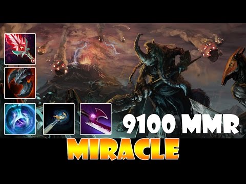 Miracle 9109 MMR top 1 MMR in the world Magnus Rampage Dota 2 Highlights