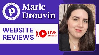Live website review with Marie Drouvin (tech ecosystem expert and entrepreneur)