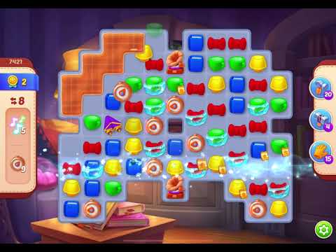 HomeScapes Level 7421 no boosters (18 moves)