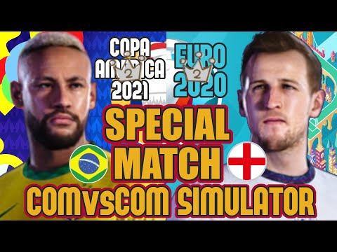 [Brazil vs England] Special match PES2021 / PC "COM vs COM Simulator"