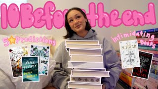 10 books I want to read before 2025 (my 10 before the end) 5 ⭐️ predictions & intimidating books!