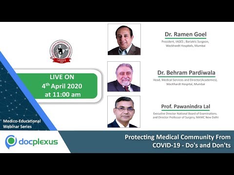 Protecting Medical Community from COVID-19 - Do's and Don'ts
