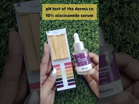 The derma co 10% niacinamide face serum pH test #shorts #phtest #subscribe