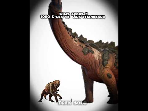what about? 1000 D-rex vs Ark titanosaur #dinosaur #jurassicworld #jurassicpark #paleontology #fight