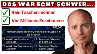 Löse diese Aufgabe schnell, ohne Taschenrechner und im TV! | Wer wird Millionär