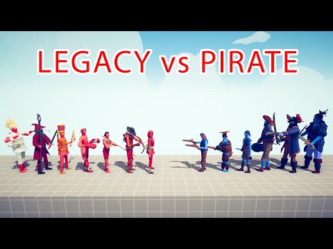 LEGACY TEAM vs PIRATE TEAM - Totally Accurate Battle Simulator TABS