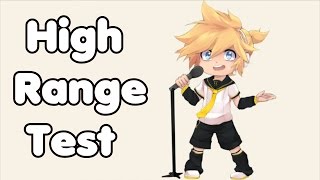 Cover art for Kagamine Len High Vocal Range Test