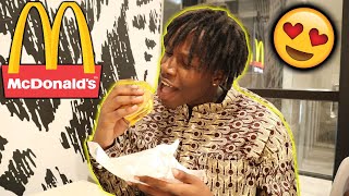 African Eats Mcdonalds for the frist time *hilarious*