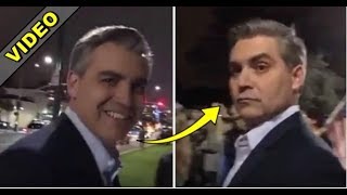 JIM ACOSTA NOT LAUGHING WHEN HE SEES WHO'S IN CROWD OF PRO TRUMP RALLY!