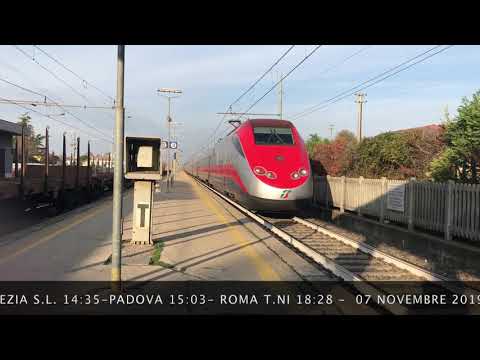 TRENITALIA FRECCIAROSSA 9433 VENEZIA S.L.14:35-PADOVA 15:03-ROMA T.NI 18:28-7 NOVEMBRE 2019