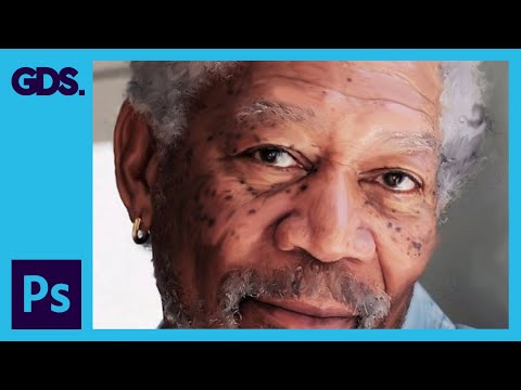 Polygonal portrait | Gradient effect in Adobe Photoshop with Illustrator