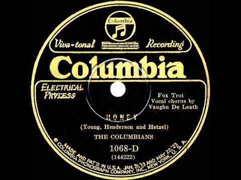 1927 Columbians - Honey (Vaughn De Leath, vocal)