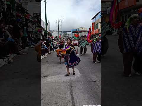 Desfile folklórico Pelileo Tungurahua Ecuador #danza #cultura #tradicion