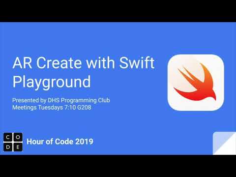 An introduction to AR Create in Swift Playground (HOC activity)