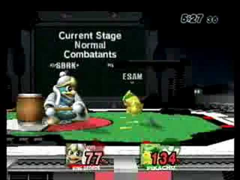ESAM (Pikachu) vs Seibrik (King Dedede) PokeStadium 1