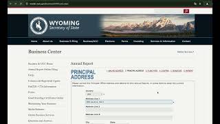 Wyoming eyaletinde LLC  Şirketleri için Annual Report (Eyalet Vergisi)