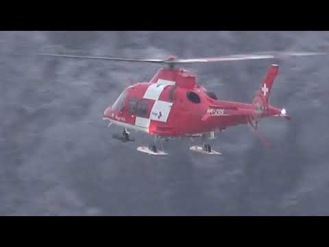 HB-ZRS REGA AW109 DEPARTING REGA - ZURICH ON AN AIRTEST 17-1