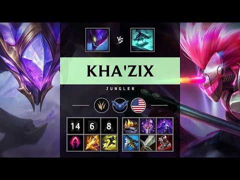 Kha'Zix Jungle vs Hecarim - NA Diamond Patch 25.15