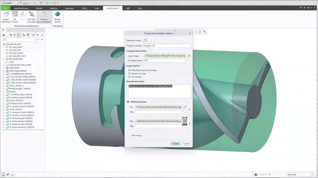 NC Process Report – Cải tiến báo cáo gia công CNC trong Creo