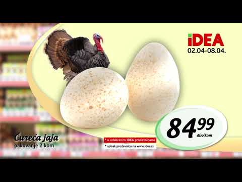 Najraznovrsnija ponuda jaja u IDEI  2.04 - 8.04.2018.