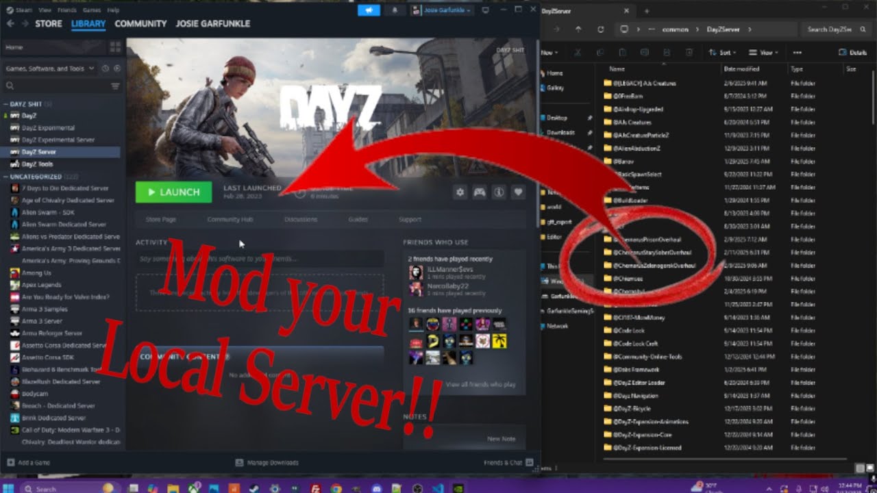 Easily add mods to DayZ Local Server(LAN)