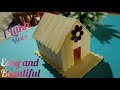 how to make easy popsicle sticks house 🏡/#easycraft / #easy house craft .......